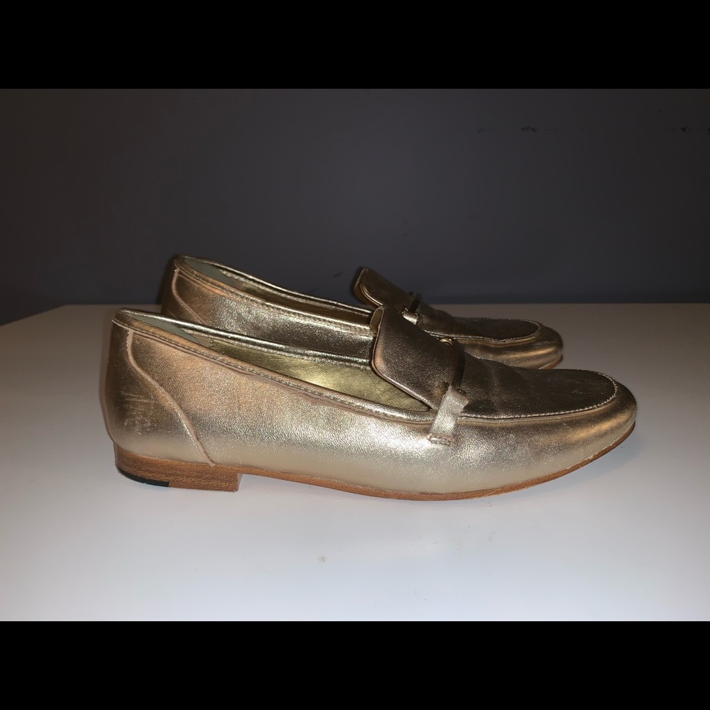 Gold ALDO loafers